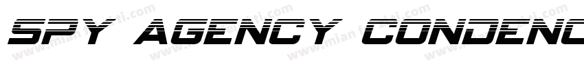 Spy Agency Condenced Italic字体转换